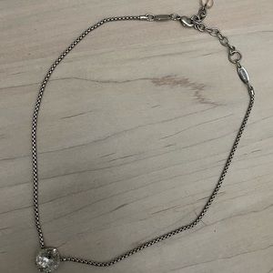 Sabika clear stone necklace